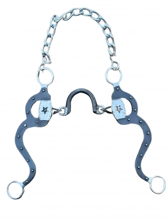 Freio Tommy Blessing 25mm com Corrente Vinagre para Cavalo