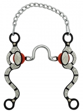 Freio tommy bles de corrente de Inox Trabalhado para Cavalos