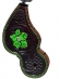 Correia de Espora RC Verde Floral em Couro