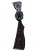 Correia de Espora Boots Horse Couro Bordada Preta