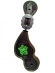 Correia de Espora RC Verde Floral em Couro