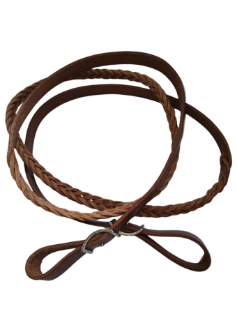 Rédea de Sola Trançada para Cavalo