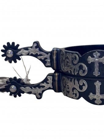 Espora Preta Cruz Cowboy Tack