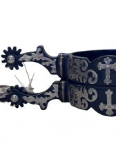 Espora Preta Cruz Cowboy Tack