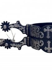 Espora Preta Cruz Cowboy Tack